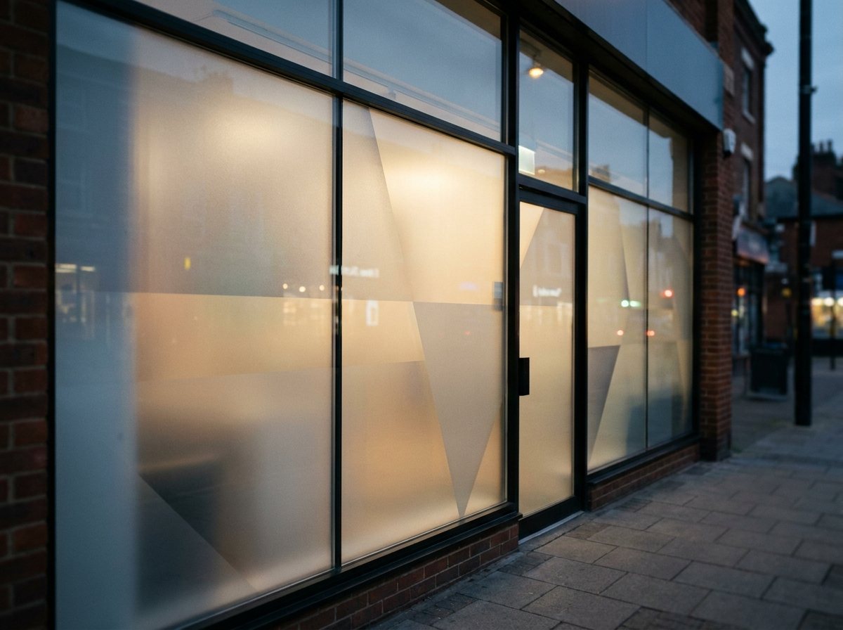 Schaufenster und Gebäude